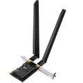 Produktbild: TP-Link WLAN-Adapter Archer TXE72E, PCIe, 5378 Mbit/s, AX, Triband, 2 Antennen, Bluetooth 5.3