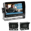 Produktbild: 7“ PROFI HD LKW-Set HD-Auflösung Rückfahrsystem mit 2 Kameras 120° IP69K