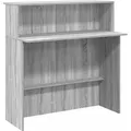Produktbild: vidaXL Empfangstheke Grau Sonoma 100x50x103,5 cm Holzwerkstoff - Grau