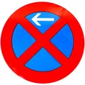 Produktbild: ORIGINAL VERKEHRSZEICHEN Nr. 283 HALTEVERBOT (links) 600 mm Verkehrszeichen Straßenschild Verkehrsschild Straßenzeichen 600 mm 60 cm Ø RAL Gtez. 283-10 