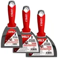 Produktbild: LEVEL5 Profi Set 3xSpachtel Edelstahl Softgriff Fugenmesser für Trockenbau 5-651