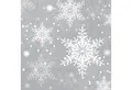 Produktbild: Ambiente Luxury Paper Products Papierserviette, Servietten Papier 33x33cm 3-lagig mit Schneeflocken Motiv 20 Stk.
