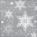 Produktbild: Weihnachten - Servietten 33x33 cm - 3-lagig - 20 Servietten - Snowflakes silver