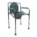 Produktbild: Mobiclinic, Toilettensitzerhöhung, Puente, , Toilettensitz für Ältere und Behinderte, mit Deckel, WC Sitz, Verchromter Stahl, Höhenverstellbar