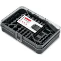 Produktbild: Batterieaufbewahrung 115 Fächer Transparent | Batterie Organizer mit Wandmontage | AA AAA 9V - Schwarz
