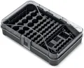 Produktbild: Batteriebox Sortierbox Aufbewahrungsbox für 115 Batterien Organizer Transparent