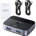 Produktbild: Ugreen CM757 2in1 adapter 2x USB-A 3.0 (input) / 2x USB-A (output) - gray (2 Ports) (35313-ugreen)
