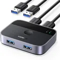 Produktbild: UGREEN USB Switch 2PC 2 In 2 Out 5Gbps USB Umschalter mit 2*A auf A Kabel für
