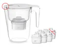 Produktbild: Philips Wasserfilterkanne 2,6 l, weiß, mit elektronischer Zeitschaltuhr