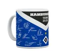 Produktbild: VertriebsArena GmbH Becher HSV Tasse Unterschriften 25/26, Steingut