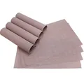 Produktbild: matches21 Tischsets Platzsets ELEGANCE alt-rosa gewebt 8er Set Kunststoff 45x30 cm abwaschbar Platzmatten Platzdecken Tischunterlagen Esstischunterlagen