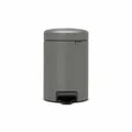 Produktbild: Brabantia Treteimer NewIcon, Mülleimer, Stahl, Mineral Concrete Grey, 3 L