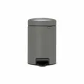 Produktbild: Brabantia Treteimer NewIcon, Mülleimer, Stahl, Mineral Concrete Grey, 3 L