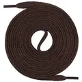 Produktbild: Mount Swiss Schnürsenkel flache Premium-Schnürsenkel aus 100% Baumwolle, reißfest, 7 mm breit braun 170 cm / 7 mm breit