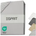 Produktbild: Esprit Spannbettlaken PREMIUM Spannbettlaken, Mischgewebe, Gummizug: rundum, (1 Stück), 150 x 200 cm in Grau grau 150 cm x 200 cm