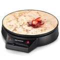 Produktbild: Severin Crepes-Maker CM 2198, 1000 Watt, schwarz, Antihaftbeschichtung, Ø 30 cm
