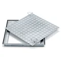 Produktbild: Zarges Schachtabdeckung Stahl mit Deckplatte 1000mm x 1000mm DIN EN 124/DIN 1229
