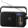 Produktbild: Panasonic - Rf-2400deg-k - Tragbares Fm/am-radio, (770mw, Led-beleuchtung, Fm/am, Leichte Und Einfache Bedienung, Digitaler Tuner, Lautsprecher Mit 10 Cm Reichweite, Tragegriff) Farbe Schwarz