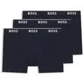 Produktbild: BOSS Langer Boxer Brief 3 PACK mit farblich passendem Webbund schwarz L (52)