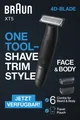 Produktbild: Braun XT5 4D-Blade Trimmer Face & Body – Rasierer Herren – Braun  XT5200