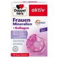 Produktbild: Doppelherz Frauen Mineralien + Kollagen 30 Tabletten Calcium, Folsäure, NEU