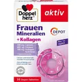 Produktbild: DOPPELHERZ Frauen Mineralien+Kollagen Depot Tabl. 30 ST