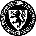 Produktbild: Eintracht Braunschweig Aufkleber Traditionswappen Fußball Schwarz