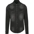 Produktbild: Brandit Langarmhemd Brandit Herren Riley Denim Shirt (1-tlg) schwarz 5XL