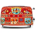 Produktbild: SMEG TSF01DGEU 2-Schlitz-Toaster DOLCE&GABBANA Design - Rot