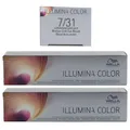 Produktbild: Wella Illumina 2 x 60 ml 7/31 mittelblond gold asch Set
