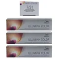 Produktbild: Wella Illumina 3 x 60 ml 7/31 mittelblond gold asch Set