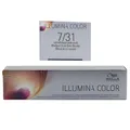 Produktbild: Wella Illumina 60 ml 7/31 mittelblond gold asch permanente Cremehaarfarbe