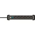 Produktbild: Brennenstuhl 1391030600 Steckdosenleiste mit Schalter Silber-Schwarz Schutzkontakt 1 St. (6 x, CEE 7/3, 3 m) (1391030600)
