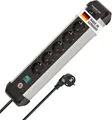 Produktbild: Brennenstuhl Premium-Alu-Line Steckdosenleiste 6-Fach/Steckerleiste aus