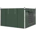 Produktbild: Outsunny 2er-Set Seitenteile für Pavillon 3x3/3x6 m, Seitenwand mit Fenster und Klettverschluss, wasserdicht Seitenwände aus Oxfordstoff, als Windschutz und Sichtschutz für Partyzelt, Grün