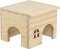 Produktbild: TRIXIE Kleintier-Haus aus Holz - für Mäuse und Hamster - nagelfrei - Eingänge 6