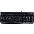 Produktbild: Logitech K120 Business Tastatur, kabelgebunden, USB, schwarz mit Spritzwassersch