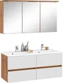 Produktbild: welltime Badmöbel-Set Lucca, (2-St), Doppelwaschtisch, Breite 120 cm
