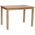 Produktbild: Woodroom Esstisch Kota (Hevea Massivholz, lackiert), Esszimmer Tisch massiv braun 110 cm x 75 cm x 70 cm
