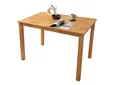 Produktbild: Woodroom Kota Esstisch aus Massivholz 110 x 70 cm, Eiche-Optik, kompakter Tisch für kleine Räume