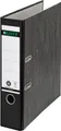 Produktbild: LEITZ® Ordner 1080, DIN A4, Rückenbreite 80 mm, Griffloch, geklebtes Rückenschild, Hartpappe, 1 Stück, schwarz 180585
