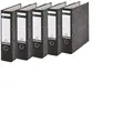 Produktbild: Leitz 1080 Standard Akten Ordner A4 (breit 8cm | 5er Pack, schwarz)  SOFORT OVP