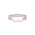Produktbild: THOMAS SABO Ring mit pinken Steinen Pavé Silber 925 Sterlingsilber
