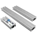 Produktbild: KLAK Profil KLAK 20/40 - Aluprofil 20x40mm Montageprofil Typ-I Nut 6 10-200cm silberfarben 4 cm x 200 cm x 2 cm