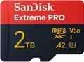 Produktbild: SanDisk Extreme Pro - Flash-Speicherkarte (SD-Adapter inbegriffen) - 2TB - A2 / Video Class V30 / UHS-I U3 - microSDXC UHS-I (SDSQXCD-2T00-GN6MA)