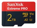 Produktbild: SanDisk Extreme® PRO microSDXC Speicherkarte 2 TB mit SD-Adapter SDSQXCD-2T00-GN6MA