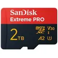 Produktbild: SANDISK Extreme PRO R200/W140 microSDXC    2TB Kit, UHS-I U3, A2, Class 10