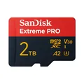 Produktbild: SanDisk 2TB Extreme PRO microSD Speicherkarte 250MB/s & 150MB/s Lese/Schreibgeschwindigkeit, A2 C10 V30 UHS-I U3
