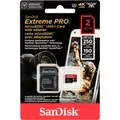 Produktbild: SanDisk microSDXC 2TB Extreme Pro A2 C10 V30 UHS-I U3 MicroSD Karte