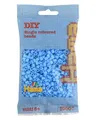 Produktbild: Hama Perlen 207-46 Bügelperlen Beutel mit ca. 1.000 Midi Bastelperlen mit Durchmesser 5 mm in Pastell Blau, kreativer Bastelspaß für Groß und Klein